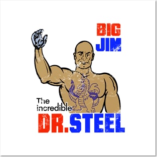 Vintage Retro Big Jim Dr. Steel Posters and Art